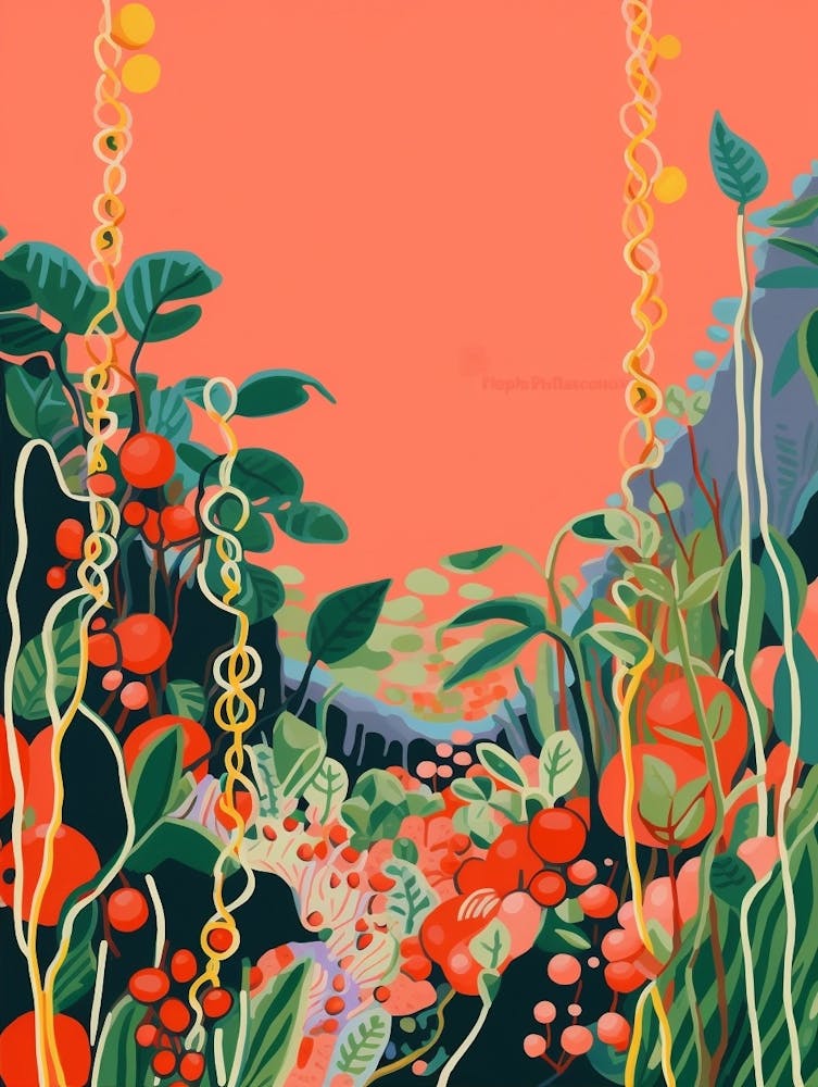 Boho Plant Painting String Of Pearls 2