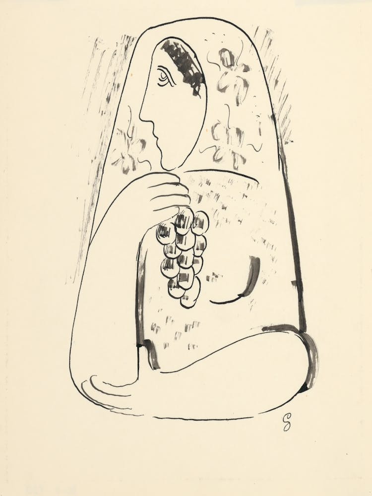 Woman With Grapes, Mikuláš Galanda