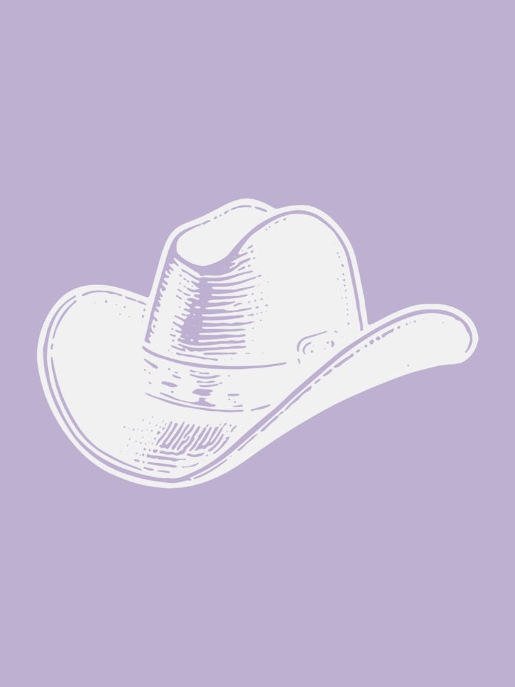 Purple Cowboy Hat