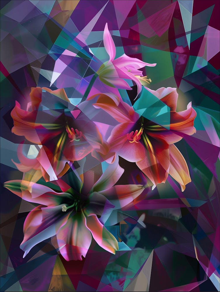 Abstract Lilies