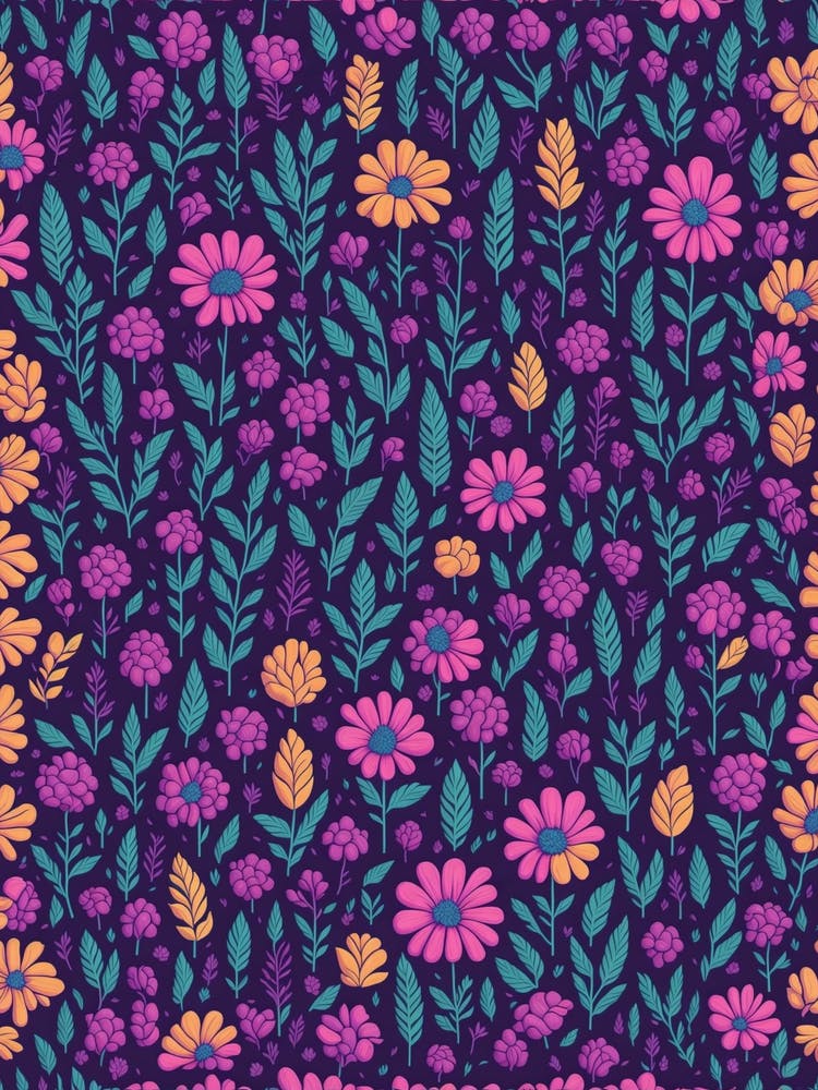 Blumiges nahtloses Muster