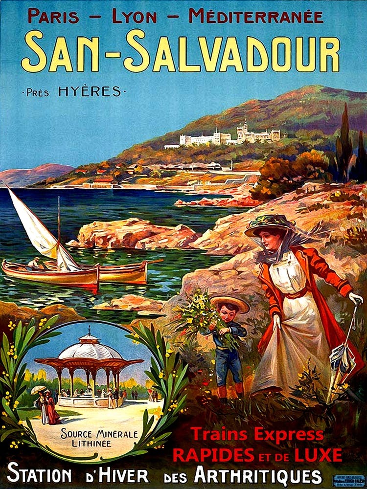 San Salvador, Vintage Travel Poster
