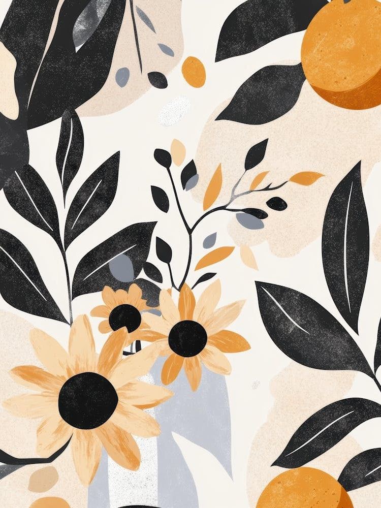 Oranges And Sunflowers