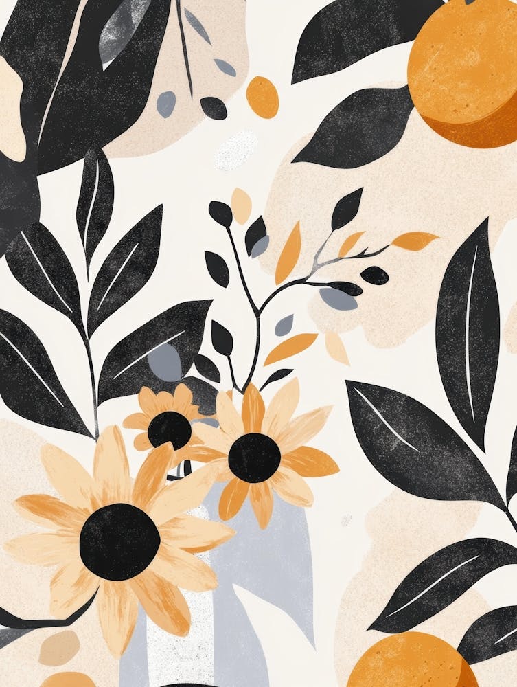 Oranges And Sunflowers