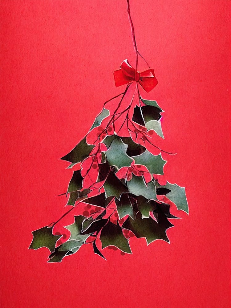 Mistletoe WIth Bow