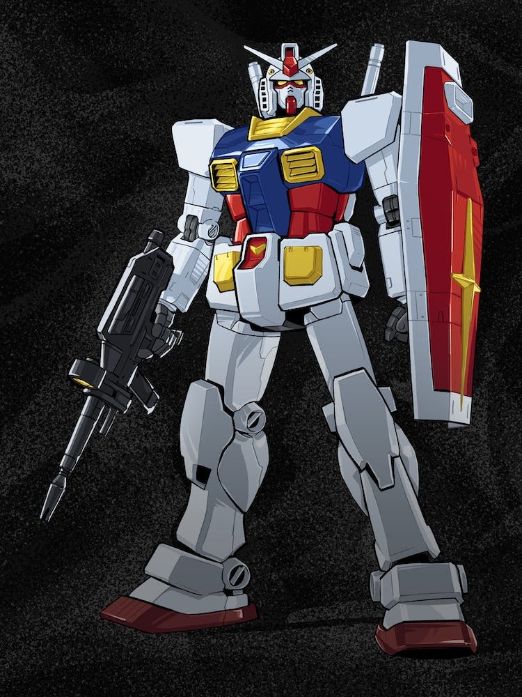 Gundam Anime Black