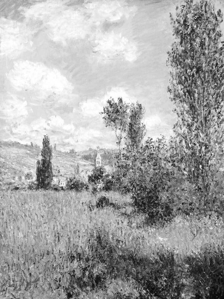 Claude Monet In The Wheat Field