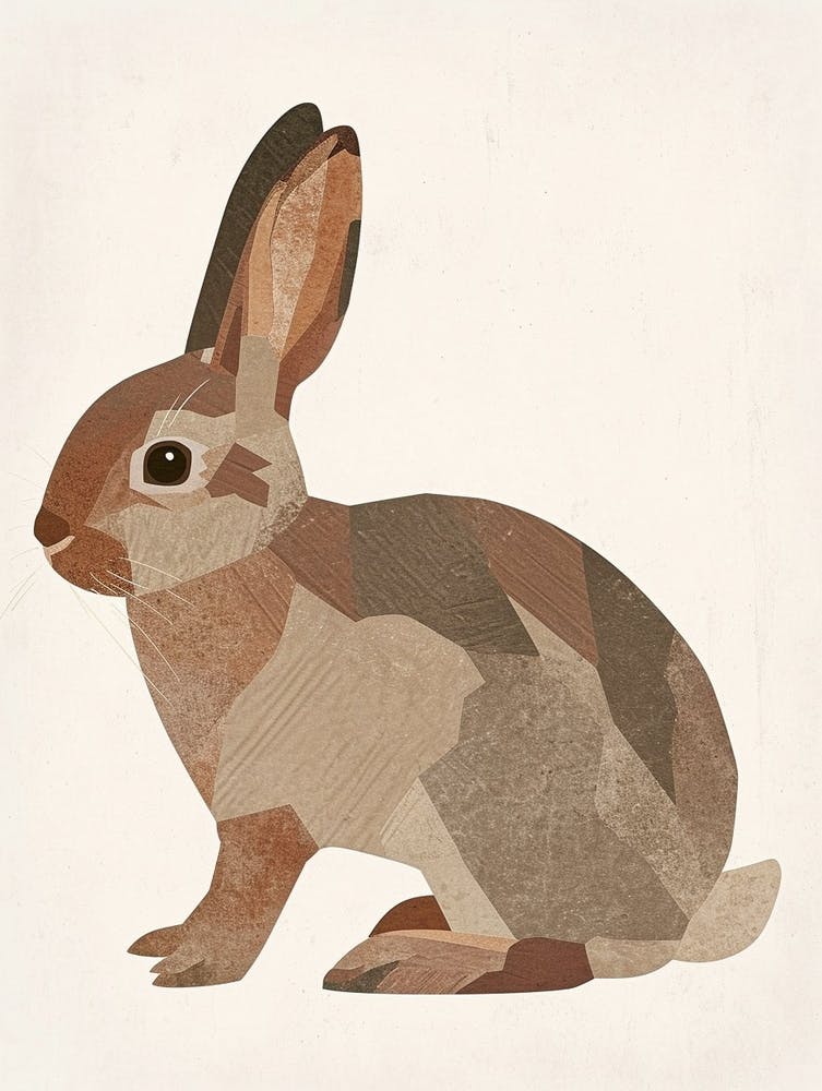 Holland Lop Rabbit Nursery Illustration 1