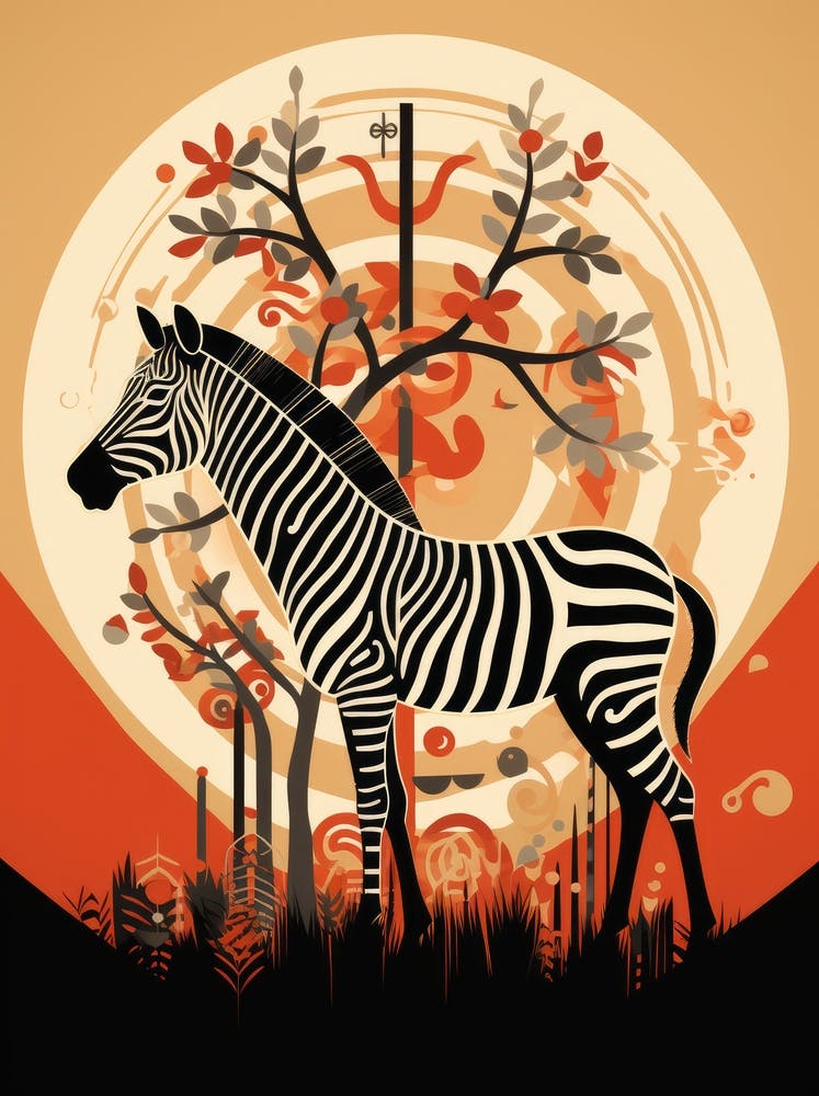 Zebra In The Wild