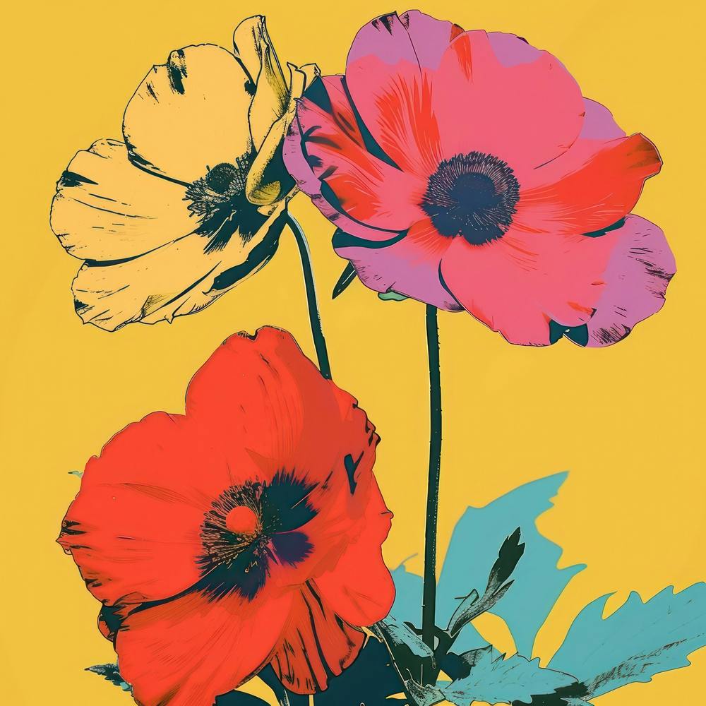 Flowers Pop Art 3
