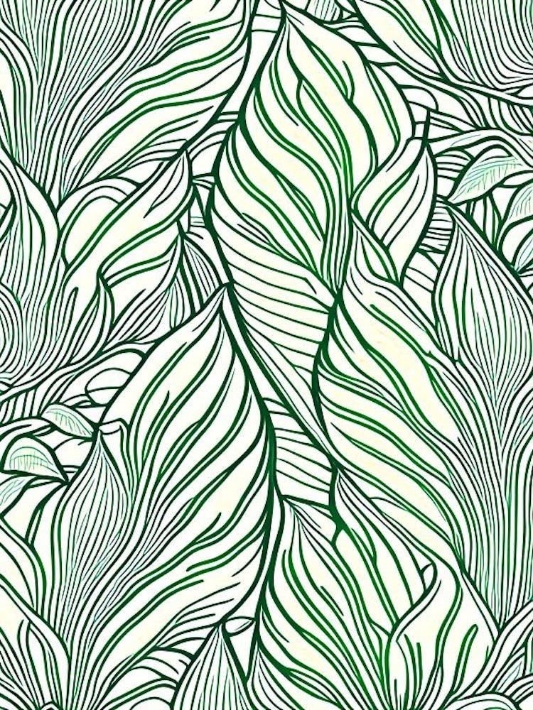 Banana Leaf William Morris Inspired 2