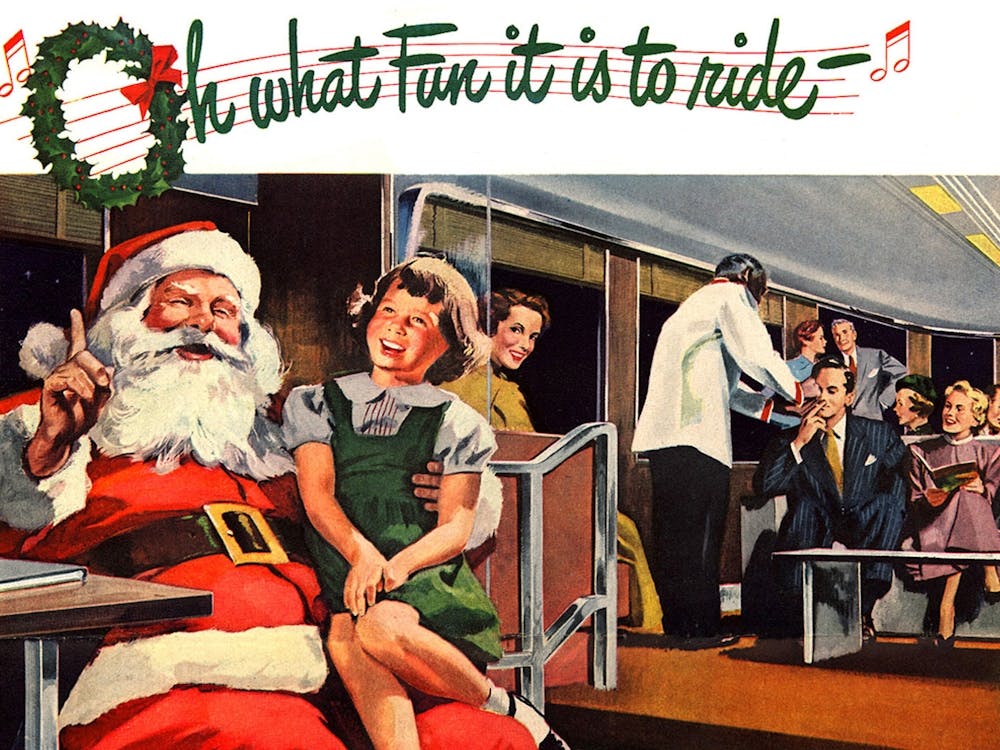 What A Fun It Is To Ride, Christmas Railway Poster