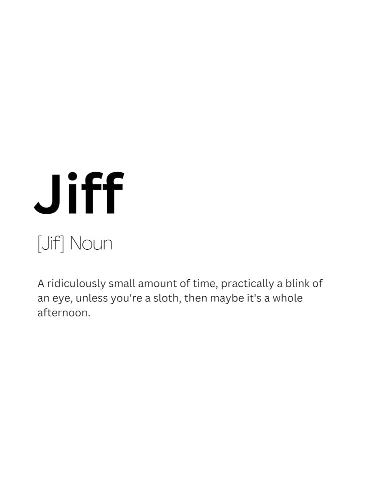 Jiff Definition Meaning
