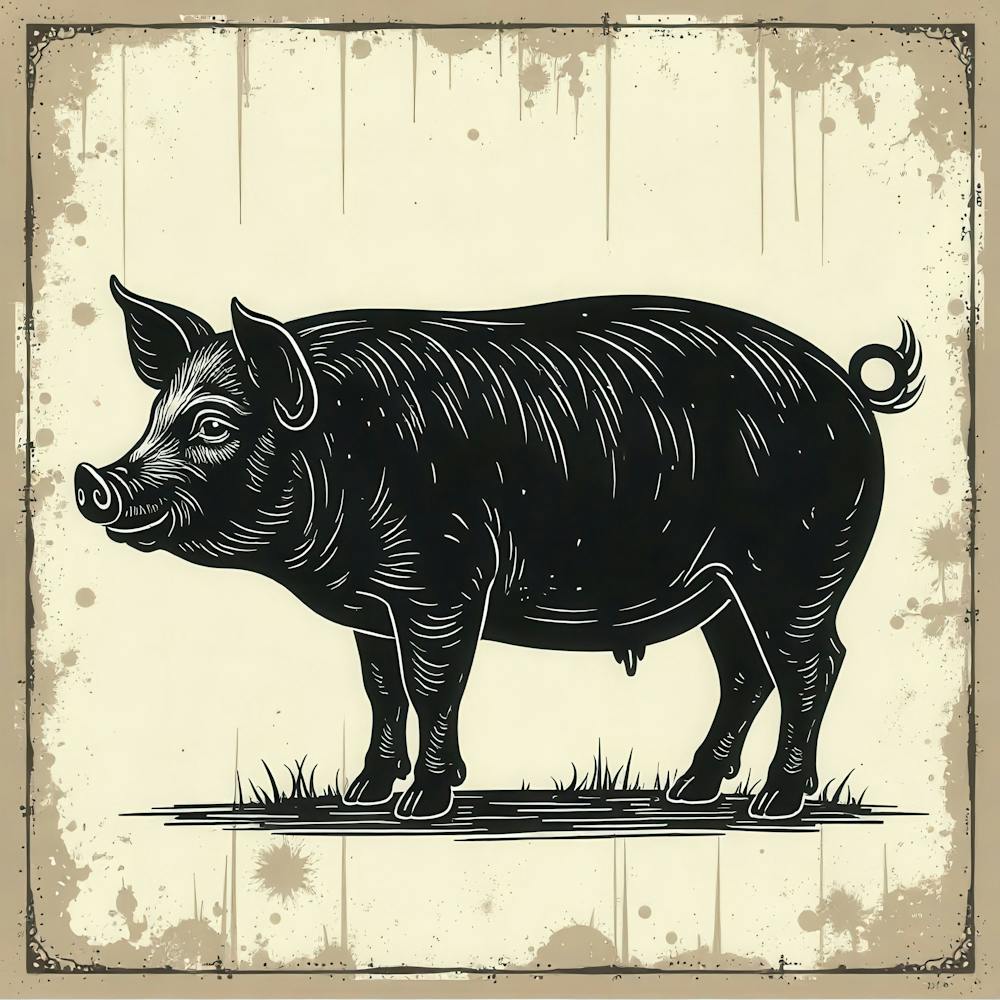 Pig vintage