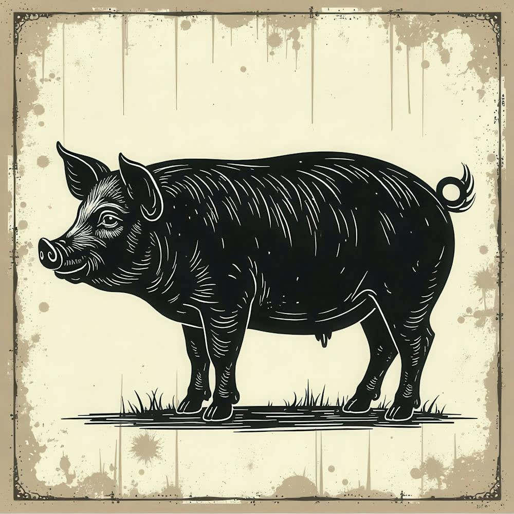 Pig vintage
