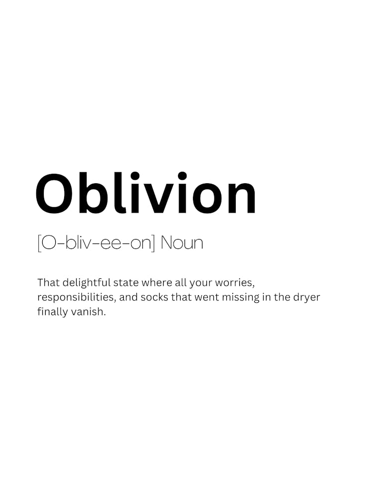 Oblivion Definition Meaning