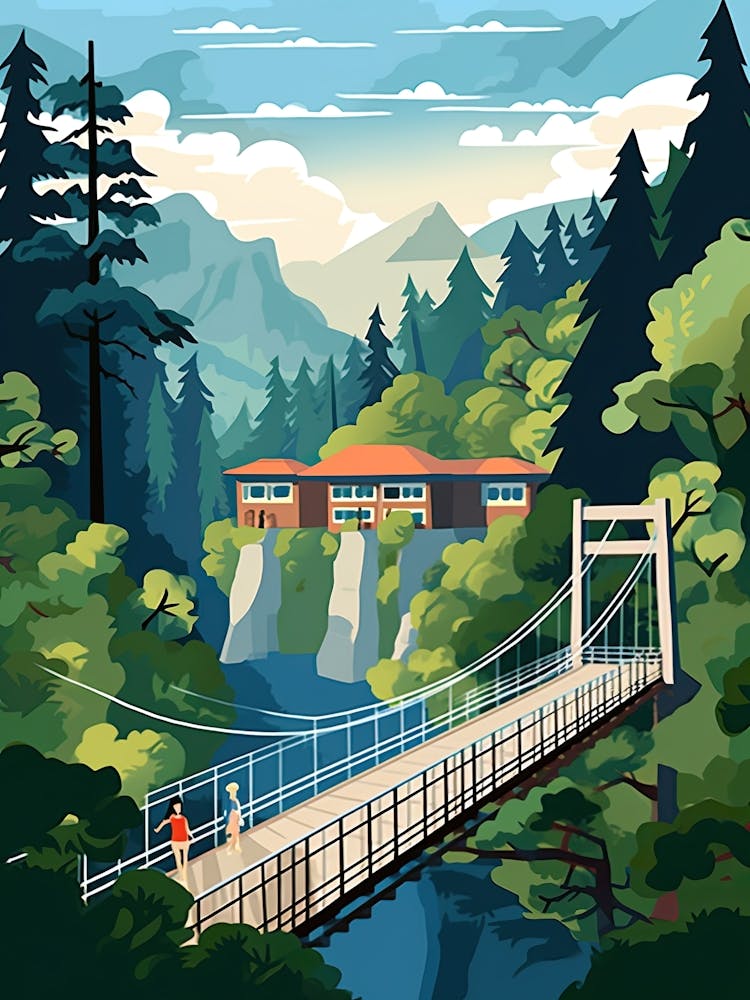 Capilano Suspension Bridge Park, Canada, Colourful 4