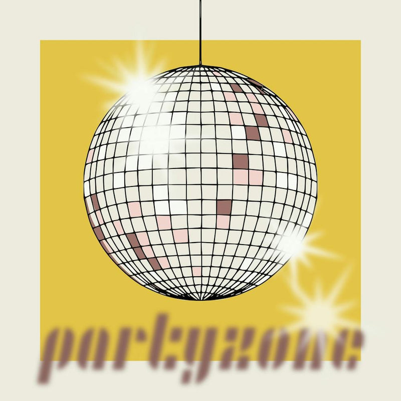 Celebrate The 80s Partyzone Yellow Square