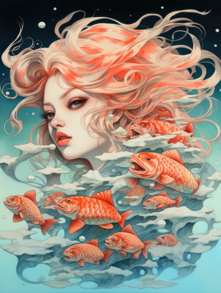 Girl With Fishes