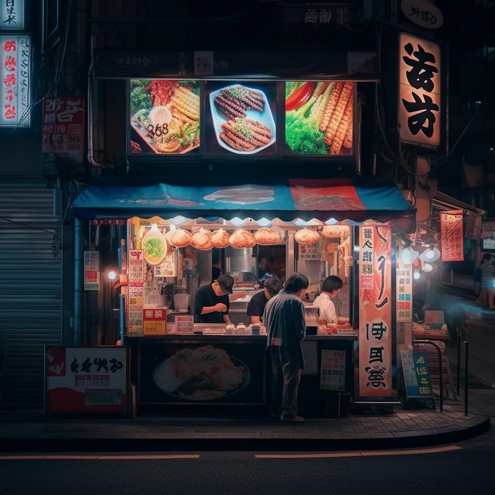 Night Market In Tokyo