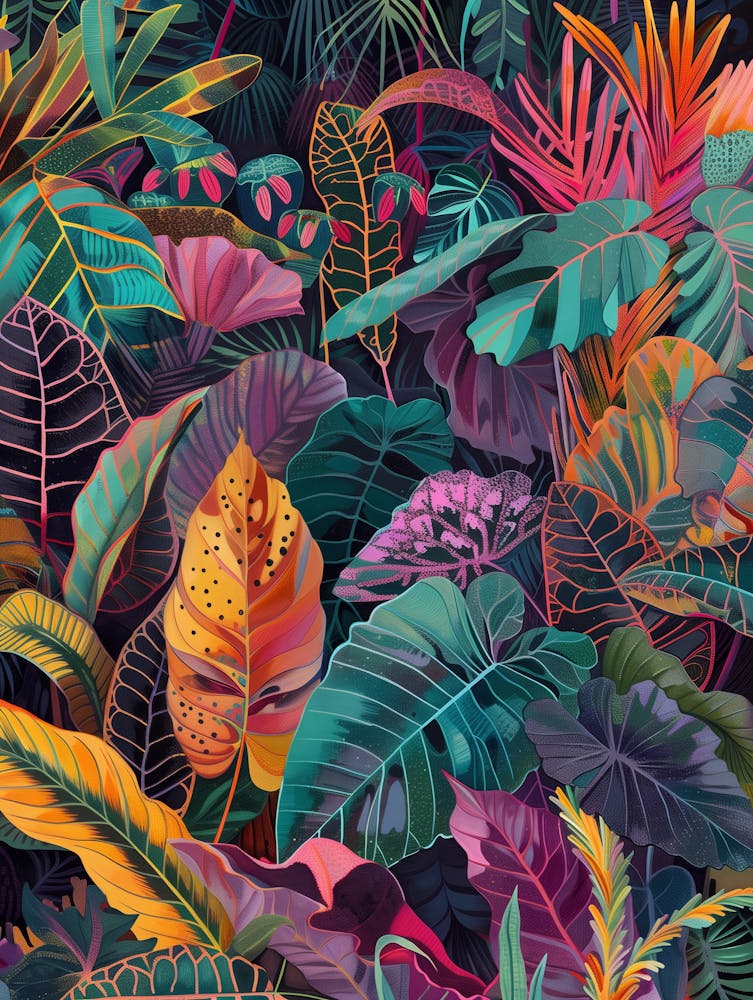 Tropical Jungle Seamless Pattern