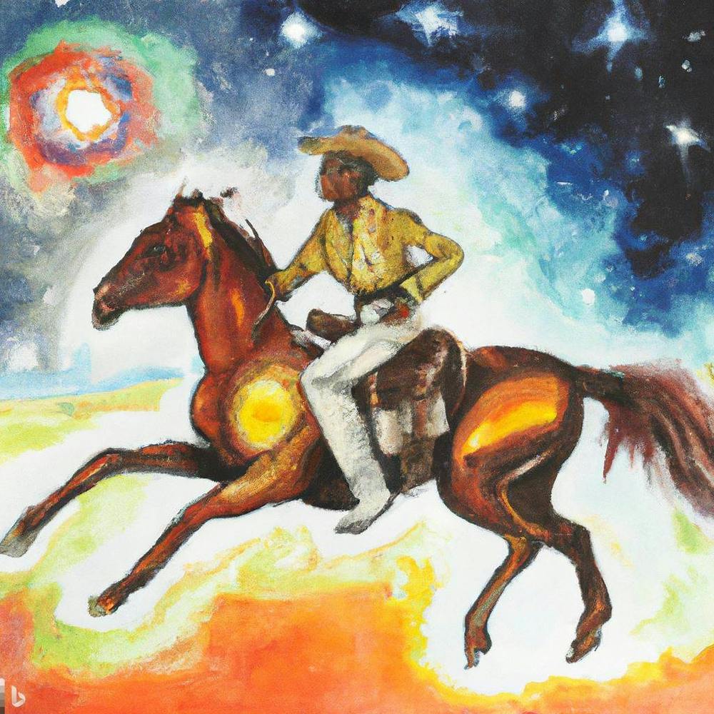 Cowboy On Horseback