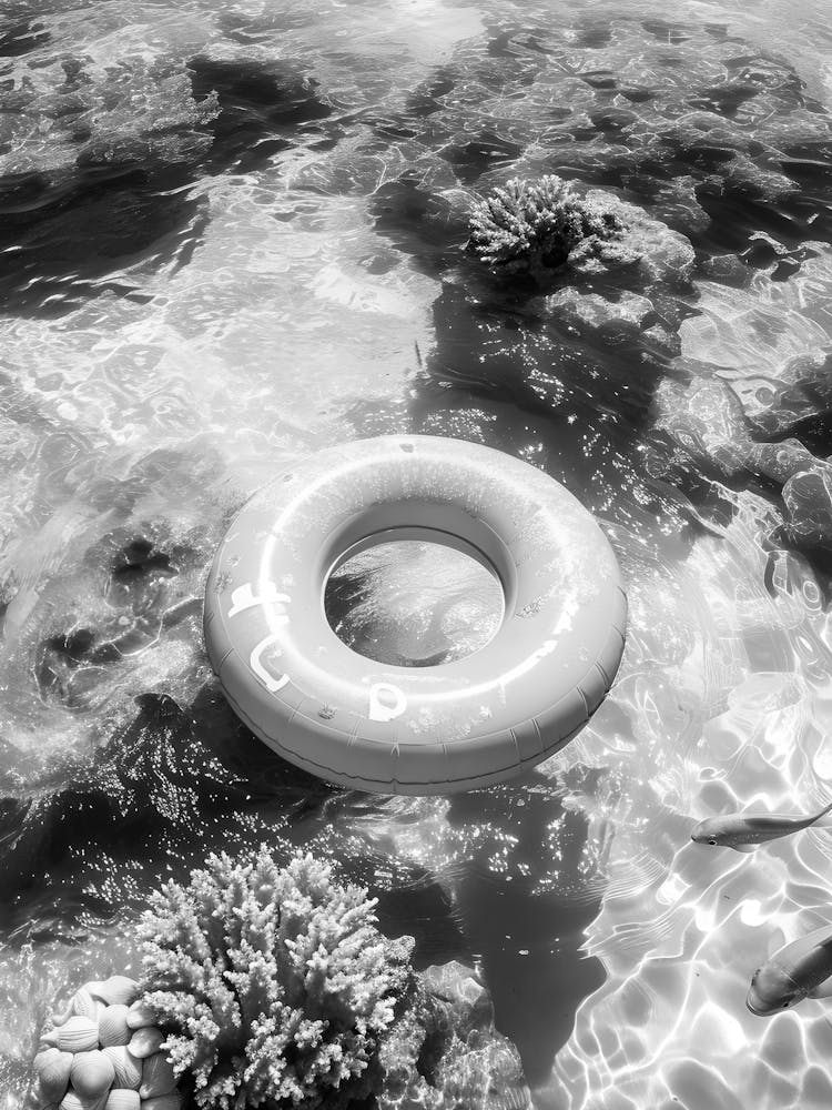 Black And White Underwater