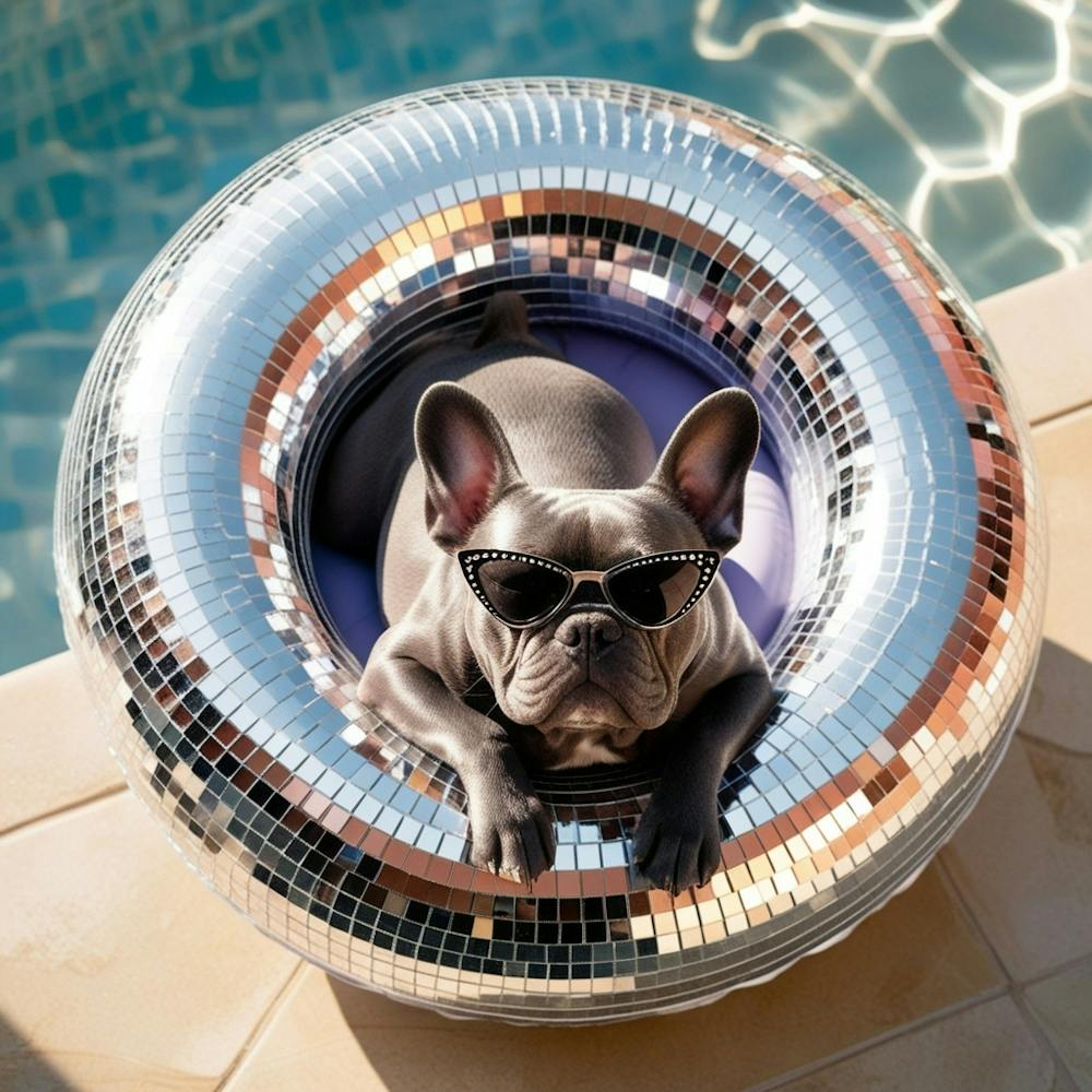 Disco Ball Dog 1