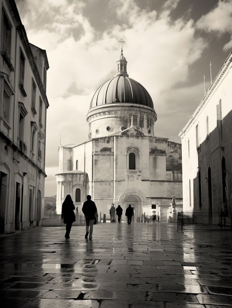 Split, Croatia, Black And White Old Photo 2