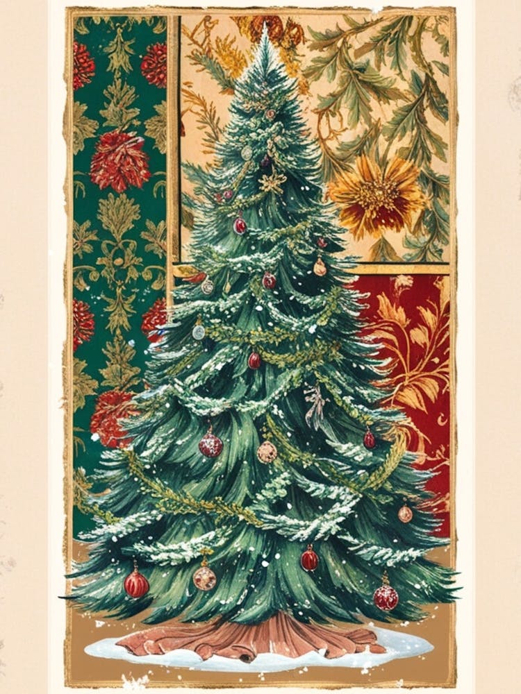 William Morris Christmas Tree 74
