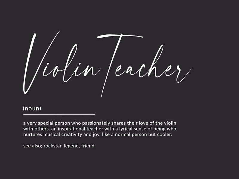 Violin Teacher Definition