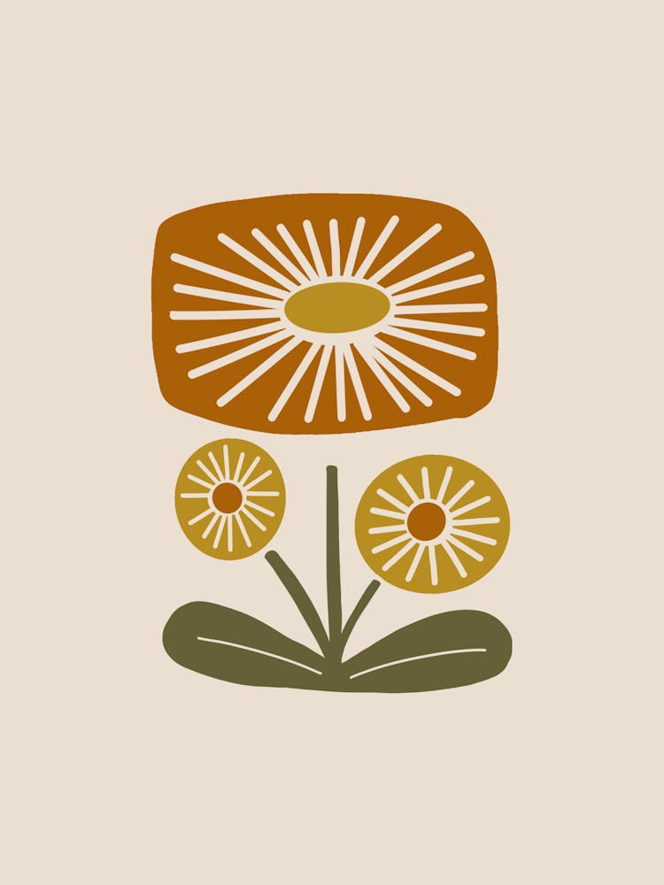 Daisy Flower Terracotta