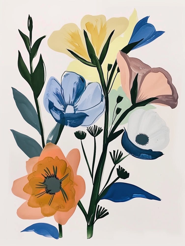 Painted Florals Lisianthus 2