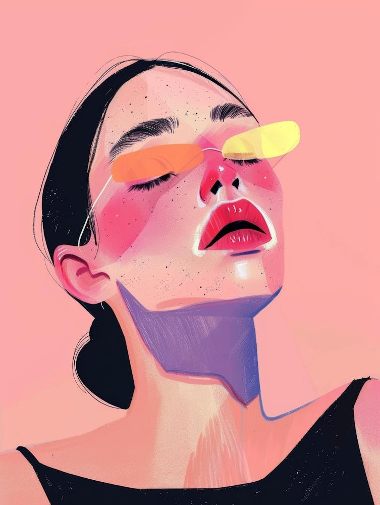 Illustration, Kunst, Mädchen, Gemälde