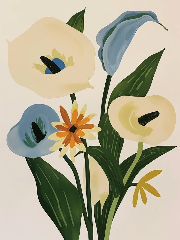 Painted Florals Calla Lily 4