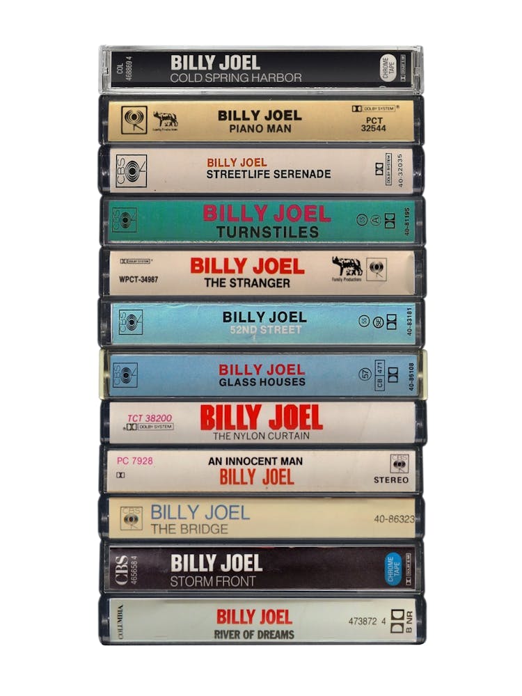 Billy Joel - Music Poster - Albums on Cassette Print