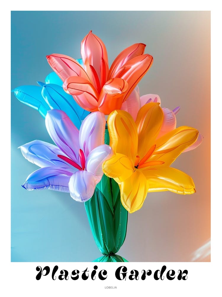 Dreamy Inflatable Flowers Poster Lobelia 3