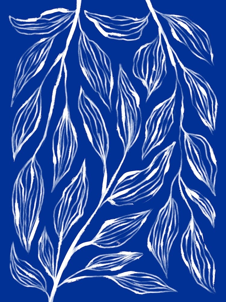 Blue ink Grass