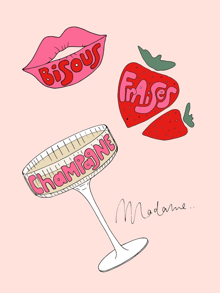 Bisous Fraises Champagne