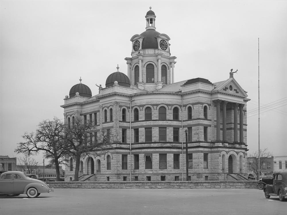 Courthouse At Gatesville, Texas By Russell Lee
