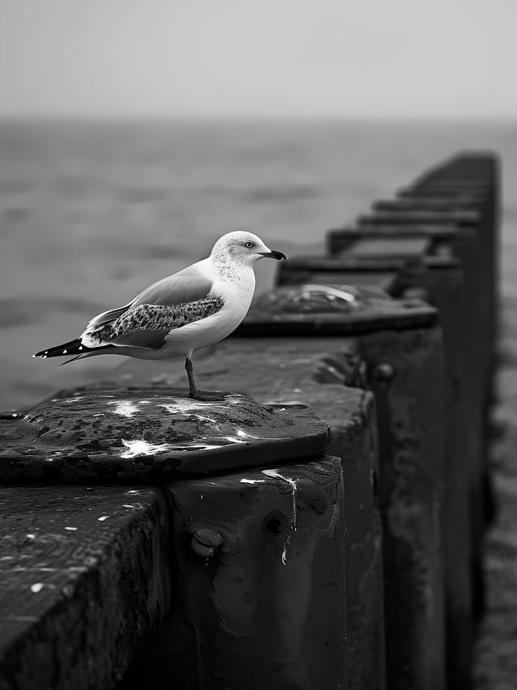 Seagull On Pier
