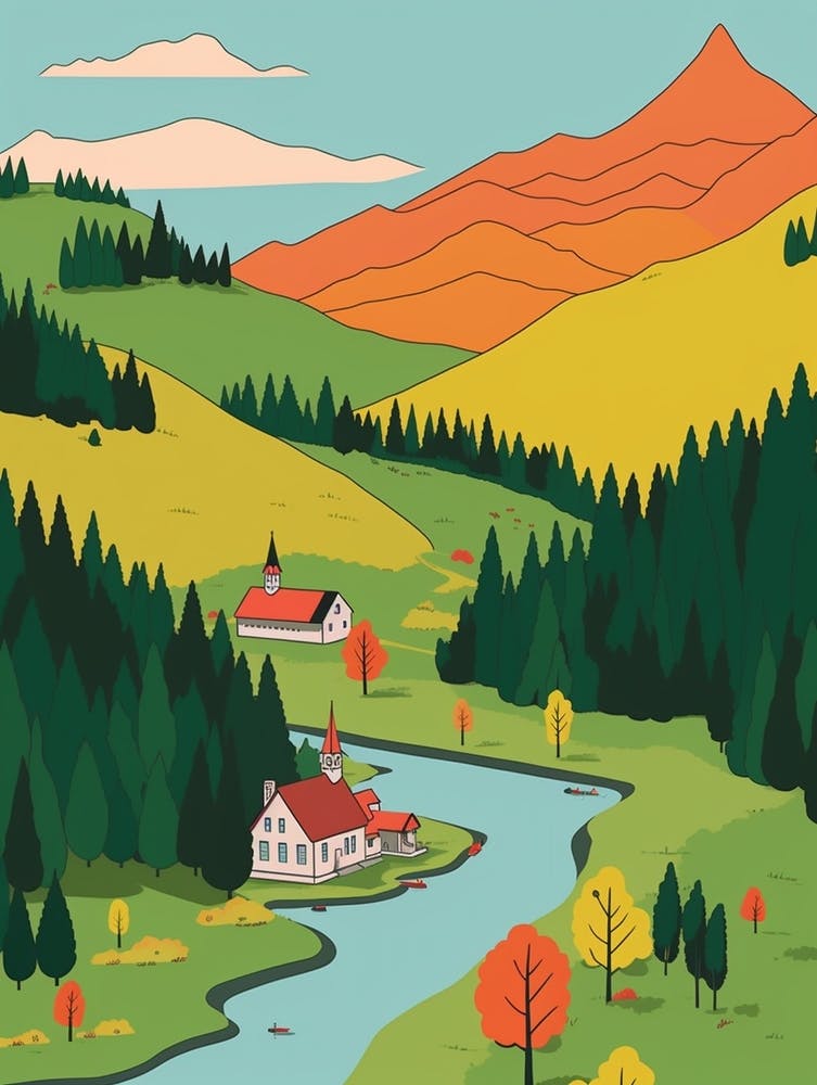 Romania 1 Travel Illustration