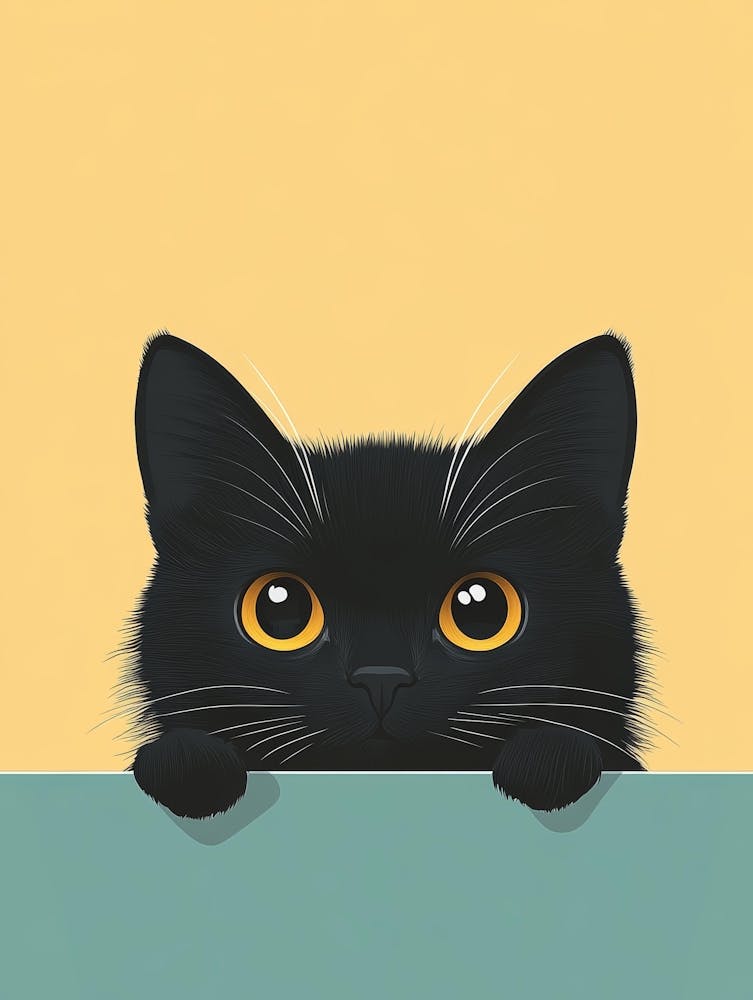 Black Cat Canvas Print 12