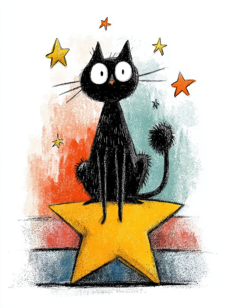 Cat On A Star 1