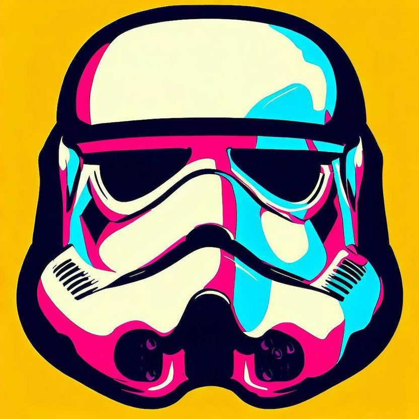 Stormtrooper Helmet Pop Art