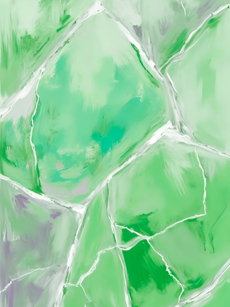 Abstract Green Stone