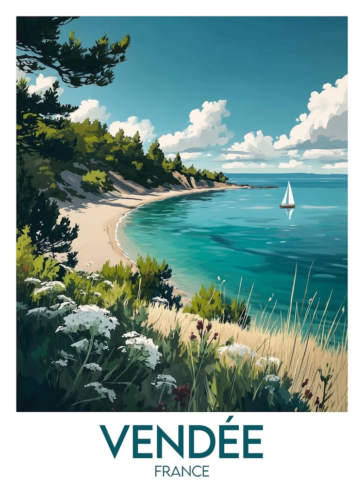 Affiche de voyage Vendée