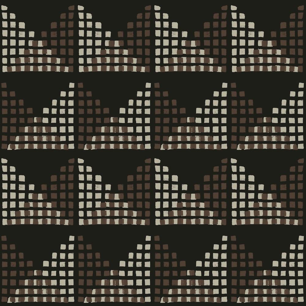 Edith Block Print In Chocolate