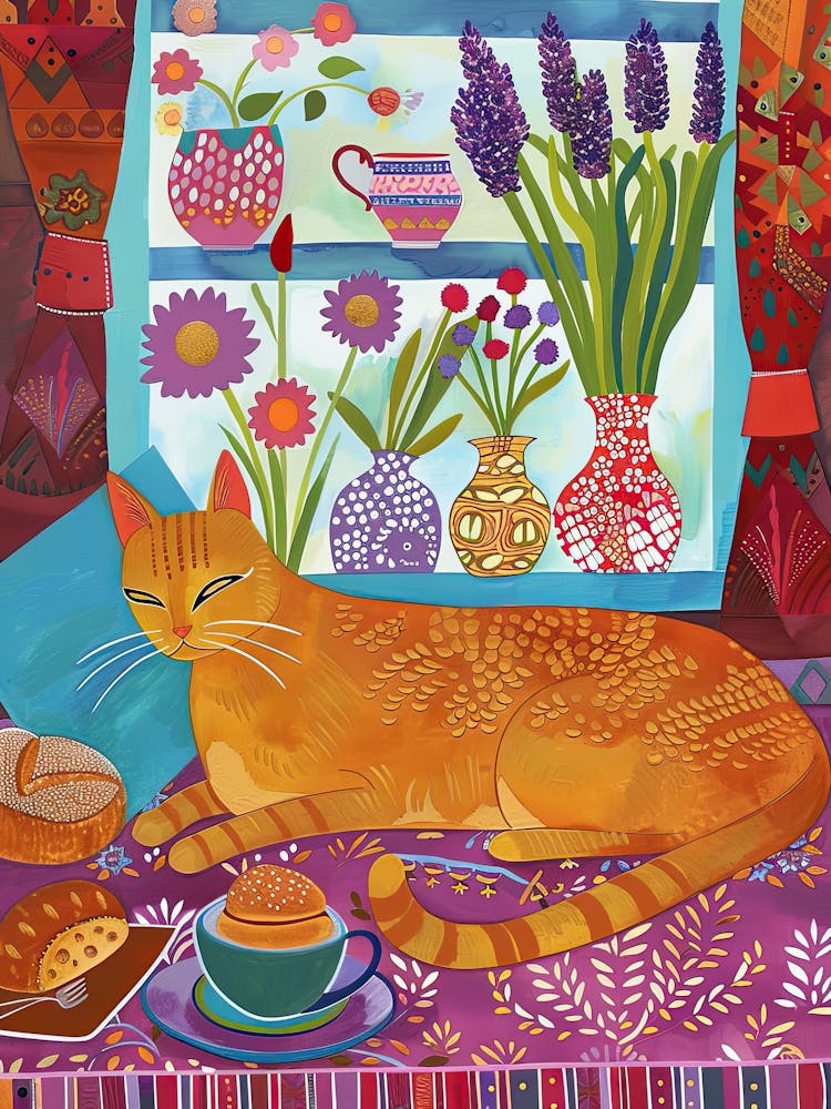 Tea Time With A Abyssinian Cat 2