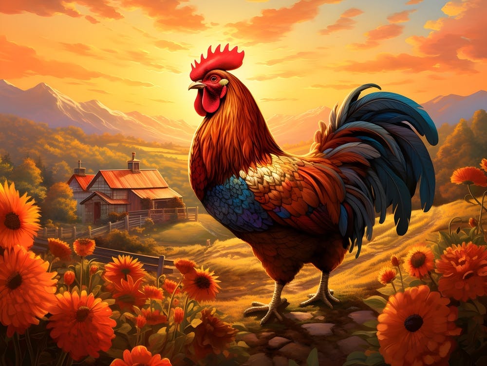 Sunrise Rooster 12
